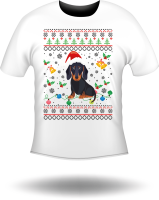 T-Shirt Hund Weihnachten